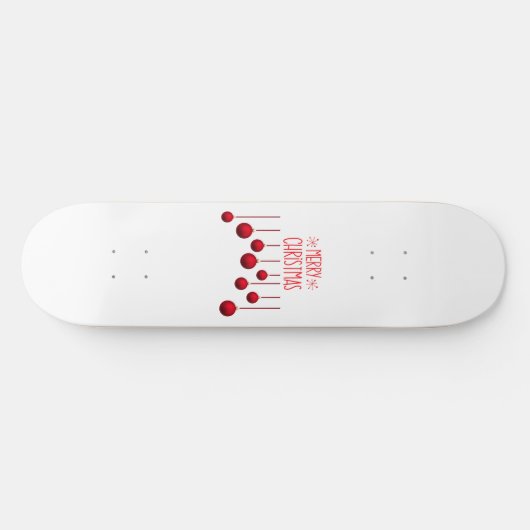 Frohe Weihnachtsbeleuchtung Skateboard (Horizontal)
