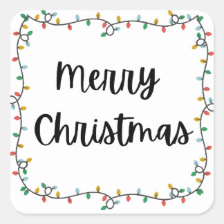 Frohe Weihnachtsbeleuchtung Sticker