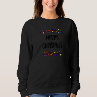 Frohe Weihnachtsbeleuchtung Sweatshirt
