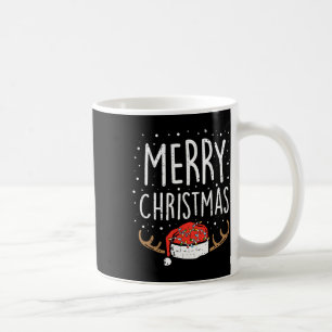 Frohe Weihnachtsbeleuchtung Weihnachtsmannmütze Xm Kaffeetasse