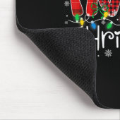 Frohe Weihnachtsbeleuchtung Weihnachtsmannmütze Xm Mousepad (Ecke)