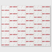 Frohe Weihnachtsbesinnung auf Weiß Geschenkpapier (Flach)