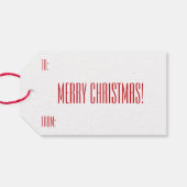 Frohe Weihnachtsbezeichnung Candy Canes Holidays G Geschenkanhänger (Rückseite Horizontal)