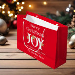Frohe Weihnachtsbezeichnung Script Niedlich Red Große Geschenktüte<br><div class="desc">Frohe Weihnachtsnamen Script Niedlich Red Large Geschenktasche. Klicken Sie auf Personalisieren Sie diese Vorlage, um sie mit dem Familiennamen oder Ihrem eigenen persönlichen Namen und dem Jahr schnell und einfach anzupassen. Frohe Weihnachtsnachtsnachtsnacht Script Niedlich Red Large Gift Bag, ist Teil der Frohe Weihnachtskollektion in diesem Laden, das eine ganze Reihe...</div>