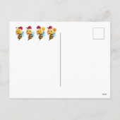 Frohe Weihnachtsbiene Feiertagspostkarte (Rückseite)