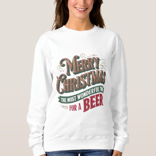 Frohe Weihnachtsbiere Sweatshirt (Vorderseite)