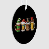 Frohe Weihnachtsbiere trinken Santa Beer Lover Ornament (Vorderseite)