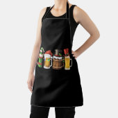 Frohe Weihnachtsbiere trinken Santa Beer Lover Schürze (InSitu)