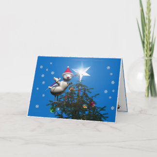 Frohe Weihnachtsbird Feiertagskarte