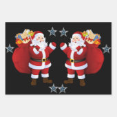 Frohe Weihnachtsblätter Wrapping Paper Geschenkpapier Set (Vorderseite 3)