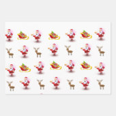 Frohe Weihnachtsblätter Wrapping Paper Geschenkpapier Set (Vorderseite 2)
