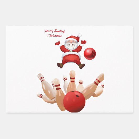 Frohe Weihnachtsblätter Wrapping Paper Geschenkpapier Set (Vorderseite)