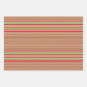 Frohe Weihnachtsblätter Wrapping Paper Geschenkpapier Set (Vorderseite 2)