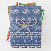 Frohe Weihnachtsblätter Wrapping Paper Geschenkpapier Set (Beispiel)