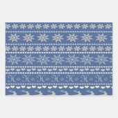 Frohe Weihnachtsblätter Wrapping Paper Geschenkpapier Set (Vorderseite)