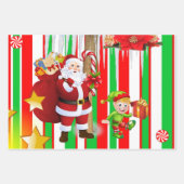 Frohe Weihnachtsblätter Wrapping Paper Geschenkpapier Set (Vorderseite 3)