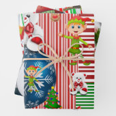 Frohe Weihnachtsblätter Wrapping Paper Geschenkpapier Set (Beispiel)