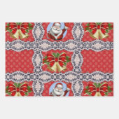 Frohe Weihnachtsblätter Wrapping Paper Geschenkpapier Set (Vorderseite 2)
