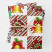 Frohe Weihnachtsblätter Wrapping Paper Geschenkpapier Set (Beispiel)