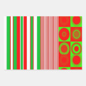 Frohe Weihnachtsblätter Wrapping Paper Geschenkpapier Set (Vorderseite 3)