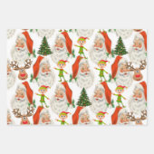 Frohe Weihnachtsblätter Wrapping Paper Geschenkpapier Set (Vorderseite 2)