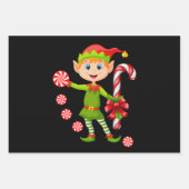 Frohe Weihnachtsblätter Wrapping Paper Geschenkpapier Set (Vorderseite)
