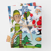Frohe Weihnachtsblätter Wrapping Paper Geschenkpapier Set (Beispiel)