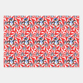 Frohe Weihnachtsblätter Wrapping Paper Geschenkpapier Set (Vorderseite 3)