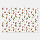 Frohe Weihnachtsblätter Wrapping Paper Geschenkpapier Set (Vorderseite 2)