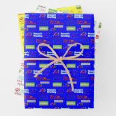 Frohe Weihnachtsblätter wrapping Paper Joy Geschenkpapier Set (Beispiel)