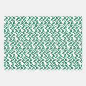 Frohe Weihnachtsblätter wrapping Paper Joy Geschenkpapier Set (Vorderseite)