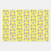 Frohe Weihnachtsblätter Wrapping Paper Santa Geschenkpapier Set (Vorderseite)