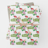 Frohe Weihnachtsblätter Wrapping Paper Weihnachten Geschenkpapier Set (Beispiel)