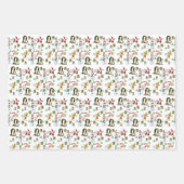Frohe Weihnachtsblätter Wrapping Papier Pinguin (Vorderseite 2)
