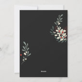 Frohe Weihnachtsblätterfamilie Foto Collage Feiertagskarte (Rückseite)