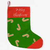 Frohe Weihnachtsbonbons grün Kleiner Weihnachtsstrumpf (Vorderseite)