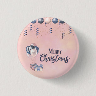 Frohe Weihnachtsbotschaften Baubles, Geschenke & B Button