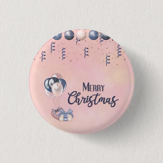 Frohe Weihnachtsbotschaften Baubles, Geschenke & B Button (Vorderseite)