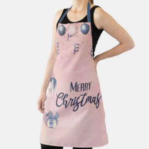 Frohe Weihnachtsbotschaften Baubles, Geschenke & B Schürze