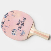 Frohe Weihnachtsbotschaften Baubles, Geschenke & B Tischtennis Schläger (Seitenansicht)