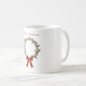 Frohe Weihnachtsbow Kaffeetasse (VorderseiteRechts)