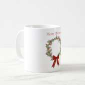 Frohe Weihnachtsbow Kaffeetasse (Vorderseite Links)