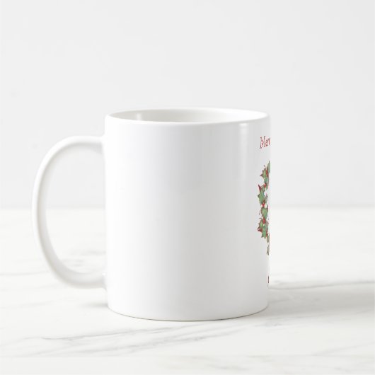 Frohe Weihnachtsbow Kaffeetasse (Links)