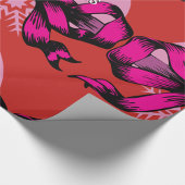 Frohe Weihnachtsbow Wrapping Paper Geschenkpapier