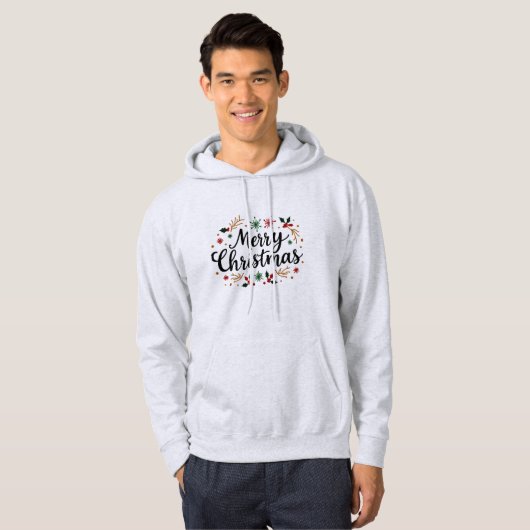 Frohe Weihnachtsbriefe Hoodie (Vorne ganz)