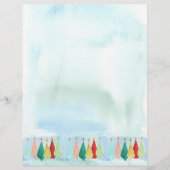 Frohe Weihnachtsbriefe Mitte des Jahrhunderts Mode Briefbogen (Vorderseite)