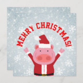 Frohe Weihnachtsbrille Feiertagskarte (Vorne/Hinten)