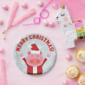 Frohe Weihnachtsbrille Pappteller (Party)