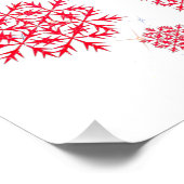 Frohe Weihnachtsbrille Poster (Ecke)