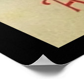 Frohe Weihnachtsbrille Poster (Ecke)